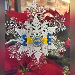 LA Chargers Ornament Hurricanes NFL Football Los Angeles Chargers Souvenir NWT